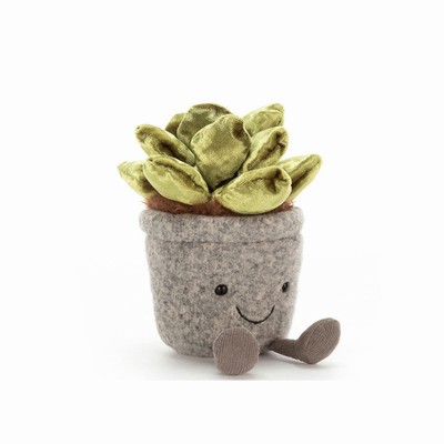 Jellycat Silly Succulent Jade USA | 62947OELD